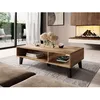 Image de Lord - table basse - effet bois et noir - 110 cm - style industriel - Bois / Gris
