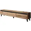 Image de Lord - meuble tv - effet bois et noir - 185 cm - style industriel - best mobilier - bois LORD