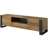 Image de Willow - meuble tv - effet bois et gris - 180 cm - style industriel - best mobilier - bois et gris WILLOW