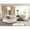 Image de Vermont - Canapé Panoramique D'angle Droit - 7 Places - Xxl - En Velours - Beige