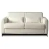 Image de Owen - canapé 3 places convertible express couchage quotidien 140 cm matelas 12 cm en tissu bouclette - lisa design - beige OWEN