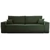 Image de Dellia - canapé 3 places convertible - avec coffre - en velours côtelé - style contemporain - best mobilier - vert DELLIA