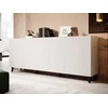 Image de Sanna - Buffet Bas - 4 Portes - 200 Cm - Noir / Blanc