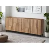 Image de Come - Buffet Bas - Effet Bois - 4 Portes - 200 Cm - Bois