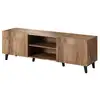 Image de Come - meuble tv - effet bois - 2 portes et 2 niches - 150 cm - best mobilier - bois COME
