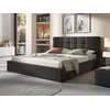 Image de Mael - Lit Coffre - 180x200 - En Tissu - Sommier Inclus - Gris Anthracite