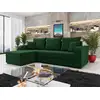 Image de Harvey - Canapé D'angle Réversible 4 Places Convertible Avec Coffre En Velours - Vert