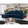Image de Harvey - canapé dangle réversible - convertible - avec coffre - en velours - 4 places - style contemporain