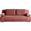 Image de Elio - canapé 3 places convertible - avec coffre - en velours et velours côtelé - best mobilier - rose ELIO