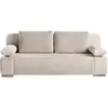 Image de Elio - canapé 3 places convertible - avec coffre - en velours et velours côtelé - best mobilier - beige ELIO