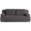 Image de Elio - canapé 3 places convertible - avec coffre - en velours et velours côtelé - best mobilier - gris foncé ELIO