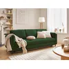 Image de Brooke - Canapé 3 Places - Convertible - En Velours - Vert