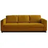 Image de Brooke - canapé 3 places - convertible - en velours - lisa design - jaune BROOKE