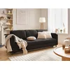 Image de Brooke - Canapé 3 Places - Convertible - En Velours - Gris Foncé