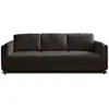 Image de Brooke - canapé 3 places - convertible - en velours - lisa design - gris foncé BROOKE