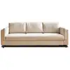 Image de Brooke - canapé 3 places - convertible - en velours - lisa design - beige BROOKE