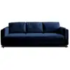 Image de Brooke - canapé 3 places - convertible - en velours - lisa design - bleu nuit BROOKE