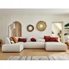 Image de Onyx - canapé panoramique dangle gauche 7 places - en tissu - Beige