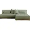 Image de Onyx - canapé modulable d'angle réversible 4 places - en tissu - lisa design - vert sauge ONYX