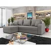 Image de Harvey - Canapé dangle réversible 4 places convertible avec coffre en tissu - Gris clair
