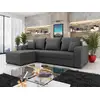 Image de Harvey - Canapé D'angle Réversible 4 Places Convertible Avec Coffre En Tissu - Gris Foncé