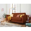 Image de Owen - Canapé 3 Places Convertible Express Couchage Quotidien 140 Cm Matelas 12 Cm En Velours Côtelé - Terracotta