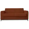 Image de Owen - canapé 3 places convertible express couchage quotidien 140 cm matelas 12 cm en velours côtelé - lisa design - terracotta OWEN
