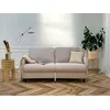 Image de Cosmos - Canapé 3 Places Convertible Express Couchage Quotidien 140 Cm Matelas 11 Cm En Tissu - Beige