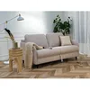 Image de Cosmos - canapé 3 places convertible express couchage quotidien 140 cm matelas 11 cm en tissu - Beige