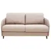 Image de Cosmos - canapé 3 places convertible express couchage quotidien 140 cm matelas 11 cm en tissu - best mobilier - beige COSMOS