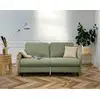 Image de Cosmos - Canapé 3 Places Convertible Express Couchage Quotidien 140 Cm Matelas 11 Cm En Tissu - Vert Sauge