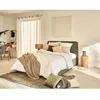 Image de Goyave - lit coffre - 160x200 - en tissu - sommier inclus - Vert