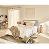 Image de Goyave - lit coffre - 160x200 - en tissu - sommier inclus - Gris
