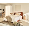 Image de Goyave - Lit Coffre - 160x200 - En Tissu - Sommier Inclus - Terracotta