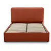 Image de Goyave - lit coffre - 160x200 - en tissu - sommier inclus - best mobilier - terracotta GOYAVE