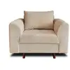 Image de Rune - fauteuil - en velours côtelé - lisa design - beige RUNE