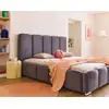 Image de Torreon - Lit Coffre - 140x200 - Sommier Inclus - En Velours - Gris Foncé