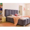 Image de Torreon - Lit Coffre - 160x200 - Sommier Inclus - En Velours - Gris Foncé