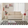Image de Maho - Canapé 2 Places Convertible Express Couchage Quotidien 140 Cm Matelas 11 Cm En Velours Côtelé - Beige