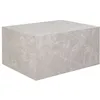 Image de Pula - table basse - effet marbre - 80 cm - Beige
