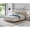 Image de Mendoza - lit coffre - 180x200 - sommier inclus - en velours - Beige