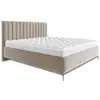 Image de Mendoza - lit coffre - 180x200 - sommier inclus - en velours - best mobilier - beige MENDOZA