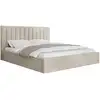 Image de Rosario - Lit Coffre - 180x200 - Sommier Inclus - En Velours - Beige