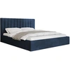 Image de Rosario - Lit Coffre - 180x200 - Sommier Inclus - En Velours - Bleu