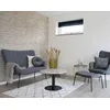 Image de Valverde - Table Basse Ronde - Effet Marbre - Noir - 70 Cm - Blanc / Noir