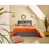 Image de Goyave - Lit Coffre - 140x190 - En Velours Côtelé - Sommier Inclus - Gris Anthracite