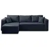 Image de Topaze - canapé d'angle réversible - 4 places - convertible avec coffre - en tissu - best mobilier - bleu TOPAZE