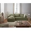 Image de Topaze - Canapé D'angle Réversible - 4 Places - Convertible Avec Coffre - En Tissu - Vert