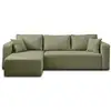 Image de Topaze - canapé d'angle réversible - 4 places - convertible avec coffre - en tissu - best mobilier - vert TOPAZE