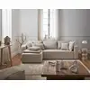 Image de Topaze - Canapé D'angle Réversible - 4 Places - Convertible Avec Coffre - En Tissu - Beige